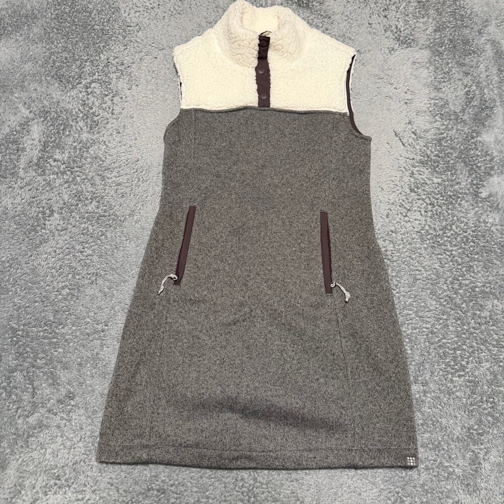 Title Nine Dress Womens XS Callitrix Sherpa Sweater Mini